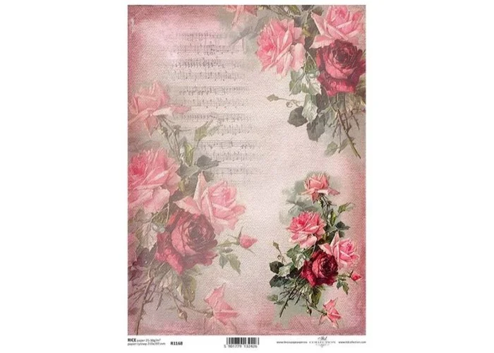 Ριζόχαρτο Decoupage A4 -Flowers 