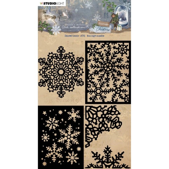 Στένσιλ Vintage Christmas Mask Snowflake