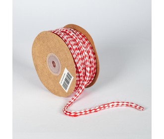 ΚΟΡΔΟΝΙ ΓΙΟΥΤΑ ΜΕ ΒΑΜΒΑΚΙ 5MMX20MET WHITE-RED ΚΟΡΔΟΝΙ ΓΙΟΥΤΑ ΜΕ ΒΑΜΒΑΚΙ 5MMX20MET WHITE-RED