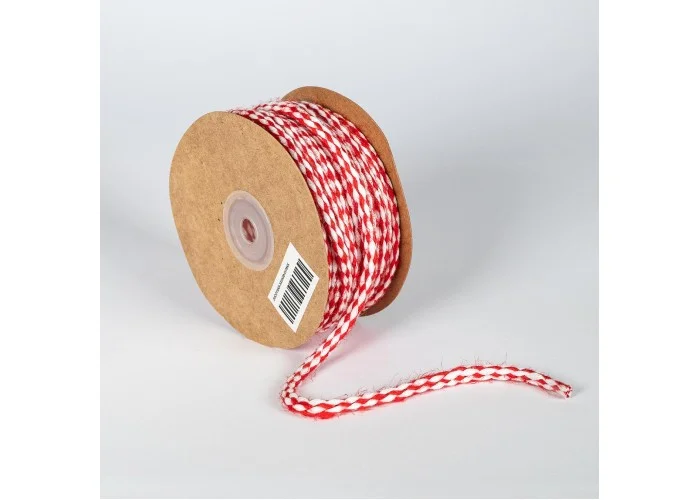 ΚΟΡΔΟΝΙ ΓΙΟΥΤΑ ΜΕ ΒΑΜΒΑΚΙ 5MMX20MET WHITE-RED