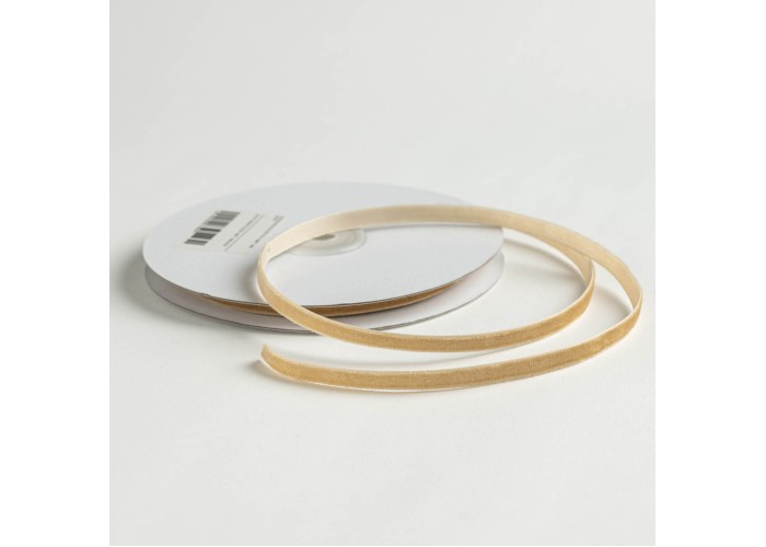 ΚΟΡΔΕΛΑ ΒΕΛΟΥΔΟ ΜΕ ΟΥΓΙΑ 10MΕΤ 7MM BEIGE