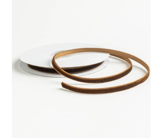 ΚΟΡΔΕΛΑ ΒΕΛΟΥΔΟ ΜΕ ΟΥΓΙΑ 10MΕΤ 7MM BROWN