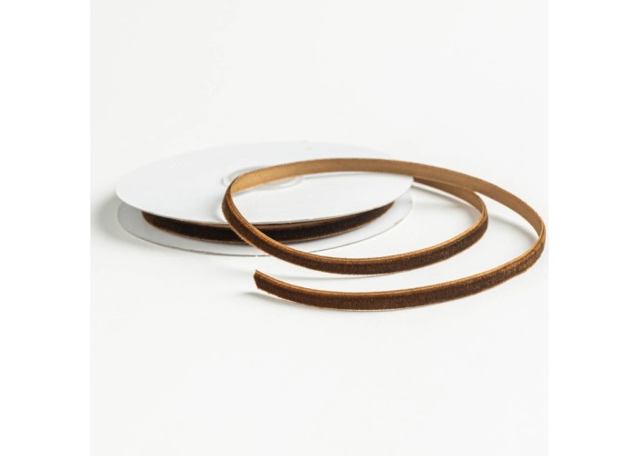 ΚΟΡΔΕΛΑ ΒΕΛΟΥΔΟ ΜΕ ΟΥΓΙΑ 10MΕΤ 7MM BROWN