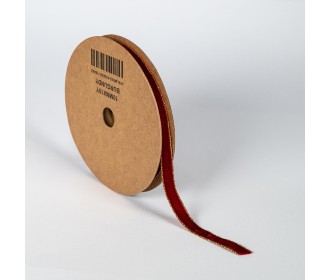 ΚΟΡΔΕΛΑ ΒΕΛΟΥΔΟ ΜΕ ΜΕΤΑΛΛΙΚΗ ΟΥΓΙΑ 10MMX9MET BURGUNDY ΚΟΡΔΕΛΑ ΒΕΛΟΥΔΟ ΜΕ ΜΕΤΑΛΛΙΚΗ ΟΥΓΙΑ 10MMX9MET BURGUNDY