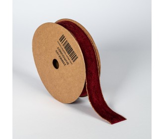 ΚΟΡΔΕΛΑ ΒΕΛΟΥΔΟ ΜΕ ΜΕΤΑΛΛΙΚΗ ΟΥΓΙΑ 25MMX9MET BURGUNDY ΚΟΡΔΕΛΑ ΒΕΛΟΥΔΟ ΜΕ ΜΕΤΑΛΛΙΚΗ ΟΥΓΙΑ 25MMX9MET BURGUNDY