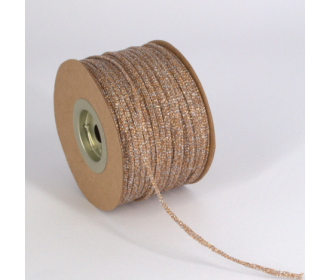 ΚΟΡΔΟΝΙ ΠΛΕΚΤΟ ΜΕΤΑΛΛΙΚΟ ΑΓΡΙΟ 2MMX100MET BEIGE-SILVER MET