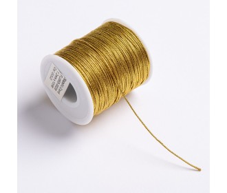 ΚΟΡΔΟΝΙ ΠΛΕΚΤΟ ΜΕΤΑΛΛΙΚΟ 1MMX100MET GOLD MET ΚΟΡΔΟΝΙ ΠΛΕΚΤΟ ΜΕΤΑΛΛΙΚΟ 1MMX100MET GOLD MET