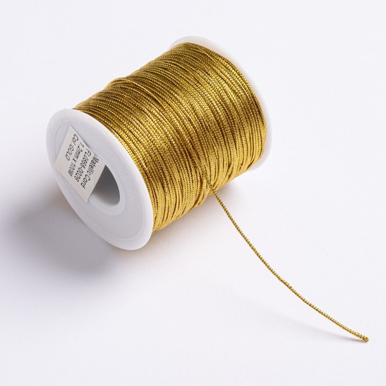 ΚΟΡΔΟΝΙ ΠΛΕΚΤΟ ΜΕΤΑΛΛΙΚΟ 1MMX100MET GOLD MET ΚΟΡΔΟΝΙ ΠΛΕΚΤΟ ΜΕΤΑΛΛΙΚΟ 1MMX100MET GOLD MET