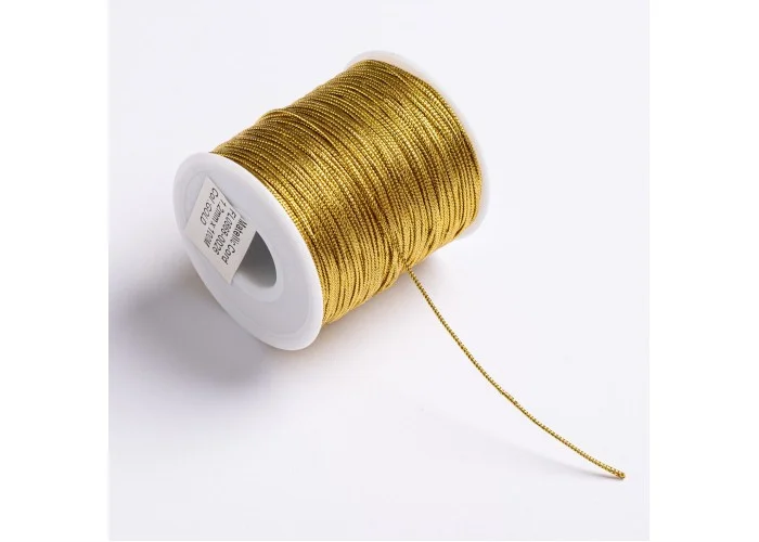 ΚΟΡΔΟΝΙ ΠΛΕΚΤΟ ΜΕΤΑΛΛΙΚΟ 1MMX100MET GOLD MET
