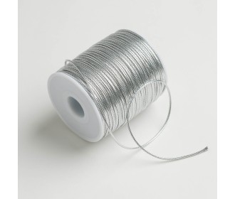 ΚΟΡΔΟΝΙ ΠΛΕΚΤΟ ΜΕΤΑΛΛΙΚΟ 2MMX100MET SILVER MET ΚΟΡΔΟΝΙ ΠΛΕΚΤΟ ΜΕΤΑΛΛΙΚΟ 2MMX100MET SILVER MET