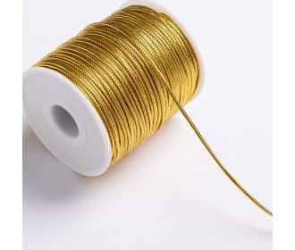 ΚΟΡΔΟΝΙ ΠΛΕΚΤΟ ΜΕΤΑΛΛΙΚΟ 2MMX100MET GOLD MET ΚΟΡΔΟΝΙ ΠΛΕΚΤΟ ΜΕΤΑΛΛΙΚΟ 2MMX100MET GOLD MET