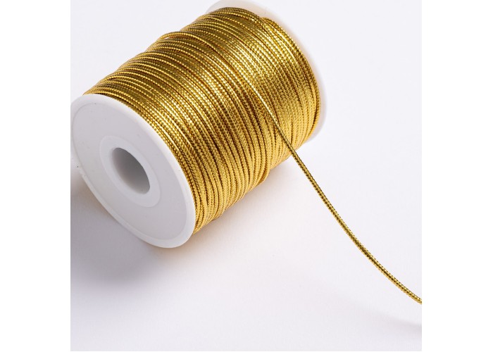 ΚΟΡΔΟΝΙ ΠΛΕΚΤΟ ΜΕΤΑΛΛΙΚΟ 2MMX100MET GOLD MET ΚΟΡΔΟΝΙ ΠΛΕΚΤΟ ΜΕΤΑΛΛΙΚΟ 2MMX100MET GOLD MET