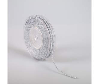 ΚΟΡΔΟΝΙ ΒΑΜΒΑΚΕΡΟ ΜΕ ΜΕΤΑΛΛΙΚΟ ΝΗΜΑ 3MMX20MET GREY-SILVER MET ΚΟΡΔΟΝΙ ΒΑΜΒΑΚΕΡΟ ΜΕ ΜΕΤΑΛΛΙΚΟ ΝΗΜΑ 3MMX20MET GREY-SILVER MET