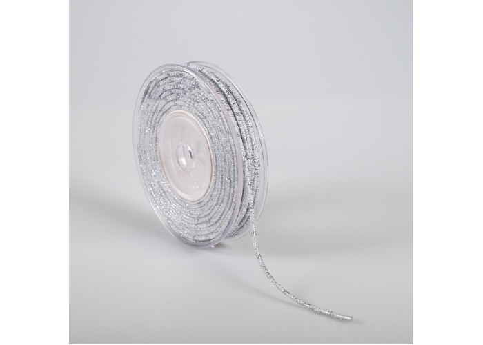 ΚΟΡΔΟΝΙ ΒΑΜΒΑΚΕΡΟ ΜΕ ΜΕΤΑΛΛΙΚΟ ΝΗΜΑ 3MMX20MET GREY-SILVER MET ΚΟΡΔΟΝΙ ΒΑΜΒΑΚΕΡΟ ΜΕ ΜΕΤΑΛΛΙΚΟ ΝΗΜΑ 3MMX20MET GREY-SILVER MET