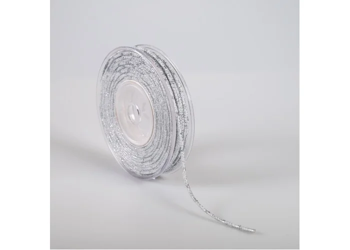 ΚΟΡΔΟΝΙ ΒΑΜΒΑΚΕΡΟ ΜΕ ΜΕΤΑΛΛΙΚΟ ΝΗΜΑ 3MMX20MET GREY-SILVER MET