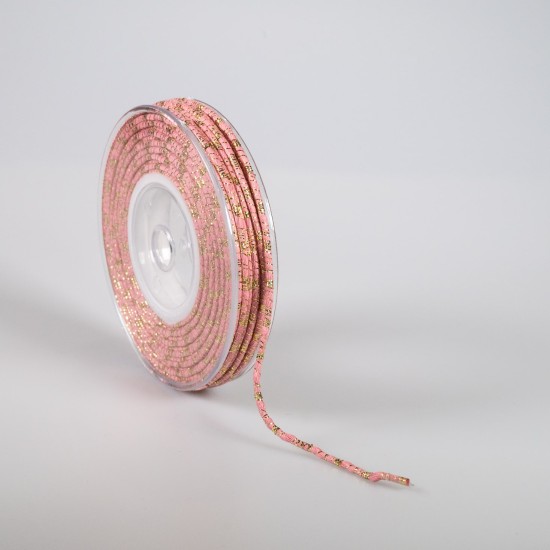 ΚΟΡΔΟΝΙ ΒΑΜΒΑΚΕΡΟ ΜΕ ΜΕΤΑΛΛΙΚΟ ΝΗΜΑ 3MMX20MET PINK L-GOLD MET ΚΟΡΔΟΝΙ ΒΑΜΒΑΚΕΡΟ ΜΕ ΜΕΤΑΛΛΙΚΟ ΝΗΜΑ 3MMX20MET PINK L-GOLD MET