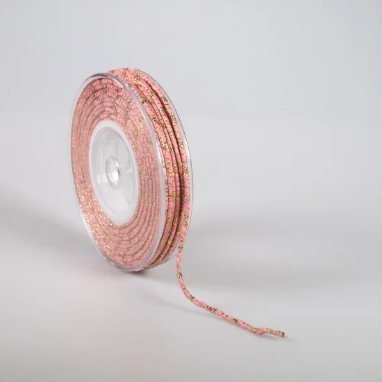 ΚΟΡΔΟΝΙ ΒΑΜΒΑΚΕΡΟ ΜΕ ΜΕΤΑΛΛΙΚΟ ΝΗΜΑ 3MMX20MET PINK L-GOLD MET