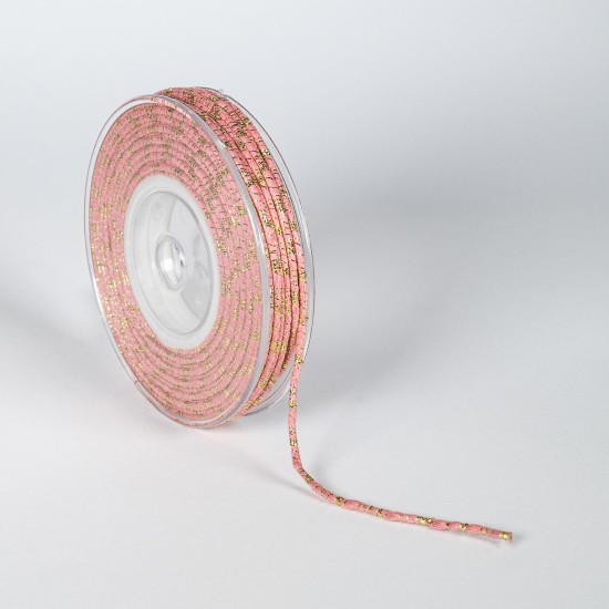 ΚΟΡΔΟΝΙ ΒΑΜΒΑΚΕΡΟ ΜΕ ΜΕΤΑΛΛΙΚΟ ΝΗΜΑ 3MMX20MET PINK OLD-GOLD MET ΚΟΡΔΟΝΙ ΒΑΜΒΑΚΕΡΟ ΜΕ ΜΕΤΑΛΛΙΚΟ ΝΗΜΑ 3MMX20MET PINK OLD-GOLD MET