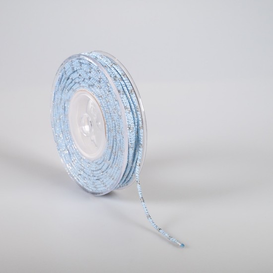 ΚΟΡΔΟΝΙ ΒΑΜΒΑΚΕΡΟ ΜΕ ΜΕΤΑΛΛΙΚΟ ΝΗΜΑ 3MMX20MET BLUE L-SILVER MET ΚΟΡΔΟΝΙ ΒΑΜΒΑΚΕΡΟ ΜΕ ΜΕΤΑΛΛΙΚΟ ΝΗΜΑ 3MMX20MET BLUE L-SILVER MET
