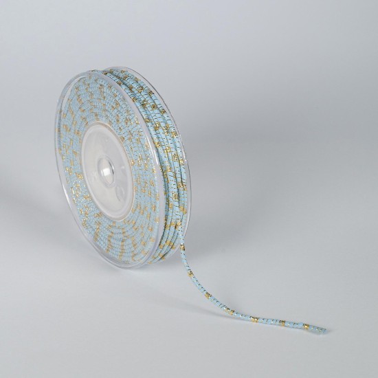ΚΟΡΔΟΝΙ ΒΑΜΒΑΚΕΡΟ ΜΕ ΜΕΤΑΛΛΙΚΟ ΝΗΜΑ 3MMX20MET BLUE L-GOLD MET ΚΟΡΔΟΝΙ ΒΑΜΒΑΚΕΡΟ ΜΕ ΜΕΤΑΛΛΙΚΟ ΝΗΜΑ 3MMX20MET BLUE L-GOLD MET