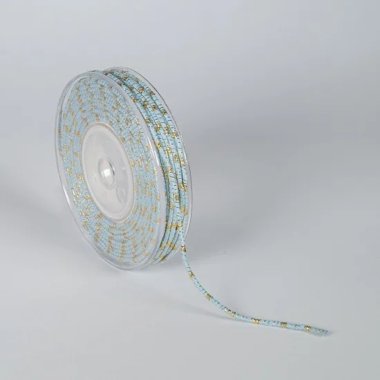 ΚΟΡΔΟΝΙ ΒΑΜΒΑΚΕΡΟ ΜΕ ΜΕΤΑΛΛΙΚΟ ΝΗΜΑ 3MMX20MET BLUE L-GOLD MET