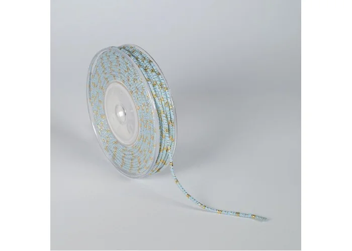 ΚΟΡΔΟΝΙ ΒΑΜΒΑΚΕΡΟ ΜΕ ΜΕΤΑΛΛΙΚΟ ΝΗΜΑ 3MMX20MET BLUE L-GOLD MET