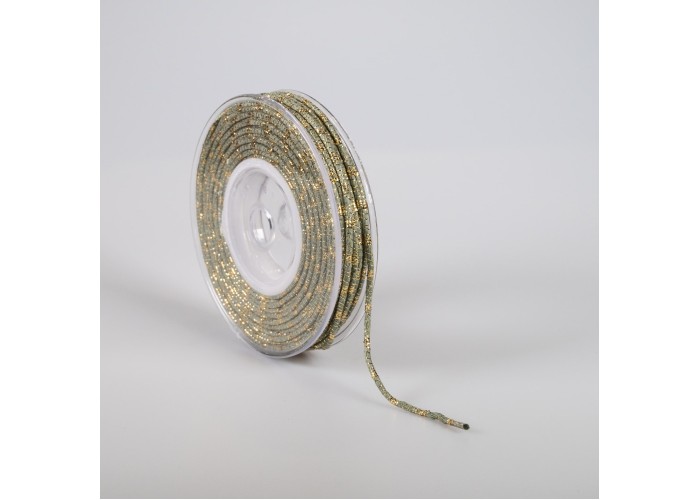 ΚΟΡΔΟΝΙ ΒΑΜΒΑΚΕΡΟ ΜΕ ΜΕΤΑΛΛΙΚΟ ΝΗΜΑ 3MMX20MET GREEN OL-GOLD MET ΚΟΡΔΟΝΙ ΒΑΜΒΑΚΕΡΟ ΜΕ ΜΕΤΑΛΛΙΚΟ ΝΗΜΑ 3MMX20MET GREEN OL-GOLD MET