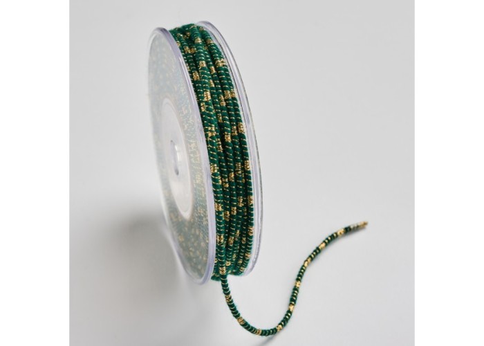 ΚΟΡΔΟΝΙ ΒΑΜΒΑΚΕΡΟ ΜΕ ΜΕΤΑΛΛΙΚΟ ΝΗΜΑ 3MMX20MET GREEN D-GOLD MET ΚΟΡΔΟΝΙ ΒΑΜΒΑΚΕΡΟ ΜΕ ΜΕΤΑΛΛΙΚΟ ΝΗΜΑ 3MMX20MET GREEN D-GOLD MET