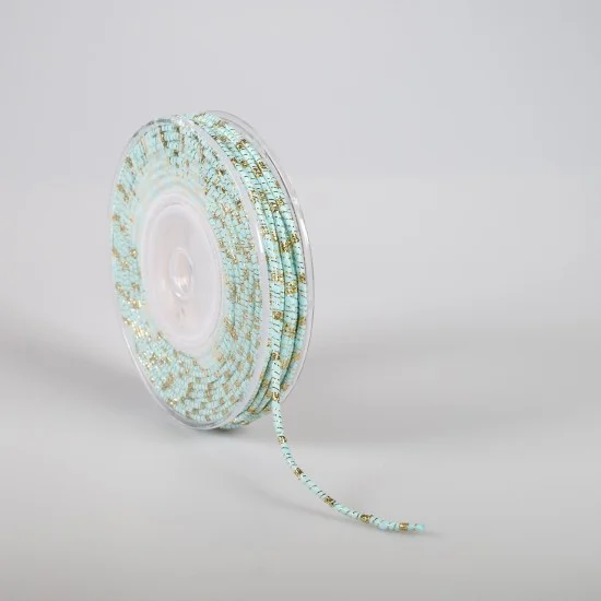 ΚΟΡΔΟΝΙ ΒΑΜΒΑΚΕΡΟ ΜΕ ΜΕΤΑΛΛΙΚΟ ΝΗΜΑ 3MMX20MET AQUA-GOLD MET