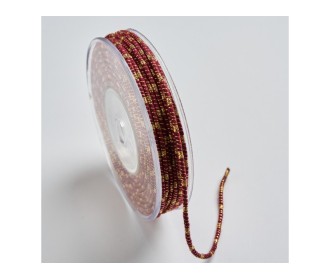 ΚΟΡΔΟΝΙ ΒΑΜΒΑΚΕΡΟ ΜΕ ΜΕΤΑΛΛΙΚΟ ΝΗΜΑ 3MMX20MET BURGUNDY-GOLD MET ΚΟΡΔΟΝΙ ΒΑΜΒΑΚΕΡΟ ΜΕ ΜΕΤΑΛΛΙΚΟ ΝΗΜΑ 3MMX20MET BURGUNDY-GOLD MET