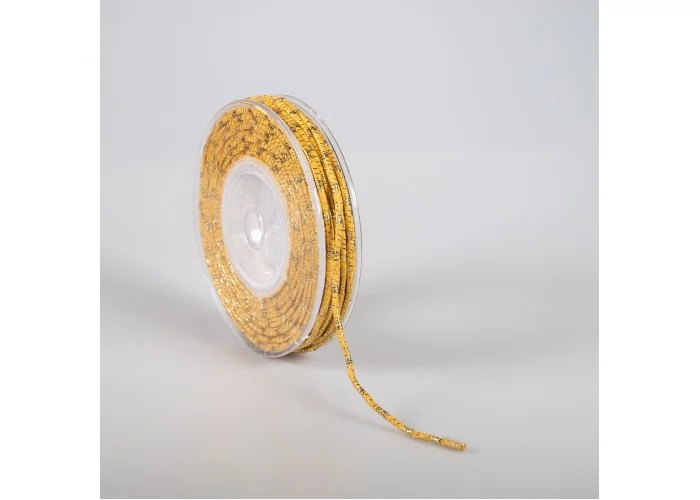 ΚΟΡΔΟΝΙ ΒΑΜΒΑΚΕΡΟ ΜΕ ΜΕΤΑΛΛΙΚΟ ΝΗΜΑ 3MMX20MET GOLD-GOLD MET