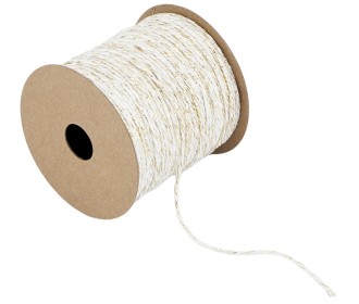 ΚΟΡΔΟΝΙ ΒΑΜΒΑΚΕΡΟ ΜΕ ΜΕΤΑΛΛΙΚΟ ΝΗΜΑ 1,5MMX30MET IVORY-GOLD MET ΚΟΡΔΟΝΙ ΒΑΜΒΑΚΕΡΟ ΜΕ ΜΕΤΑΛΛΙΚΟ ΝΗΜΑ 1,5MMX30MET IVORY-GOLD MET