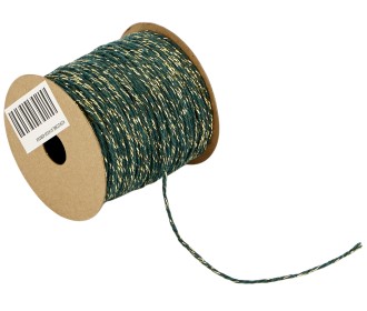 ΚΟΡΔΟΝΙ ΒΑΜΒΑΚΕΡΟ ΜΕ ΜΕΤΑΛΛΙΚΟ ΝΗΜΑ 1,5MMX30MET GREEN D-GOLD MET