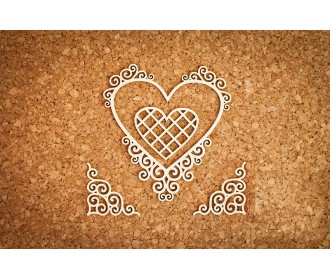 Καρδίες γωνίες και μπορντούρες  4τεμ Καρδίες γωνίες και μπορντούρες  4τεμ