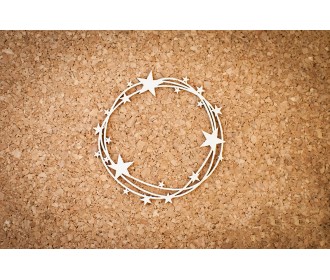 Στρογγυλό πλαίσιο με αστέρια 1τεμ Στρογγυλό πλαίσιο με αστέρια 1τεμ