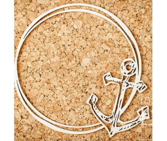 Στρογγυλό πλαίσιο με άγκυρα 1τεμ  Στρογγυλό πλαίσιο με άγκυρα 1τεμ