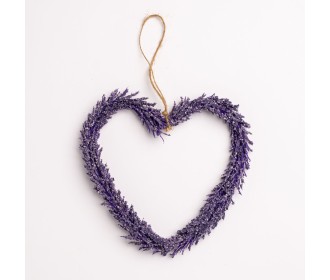 ΚΑΡΔΙΑ ΤΕΧΝΗΤΗ ΛΕΒΑΝΤΑ 17X17CM LILAC
