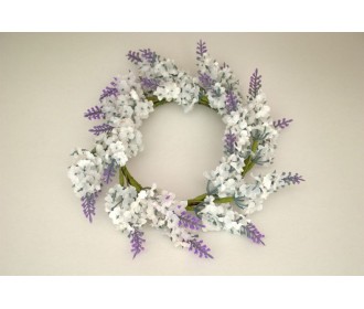 ΣΤΕΦΑΝΙ ΛΕΒΑΝΤΑΣ 12X12CM WHITE-LILAC ΣΤΕΦΑΝΙ ΛΕΒΑΝΤΑΣ 12X12CM WHITE-LILAC