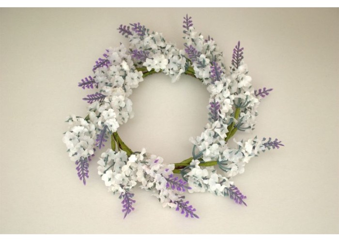 ΣΤΕΦΑΝΙ ΛΕΒΑΝΤΑΣ 12X12CM WHITE-LILAC ΣΤΕΦΑΝΙ ΛΕΒΑΝΤΑΣ 12X12CM WHITE-LILAC