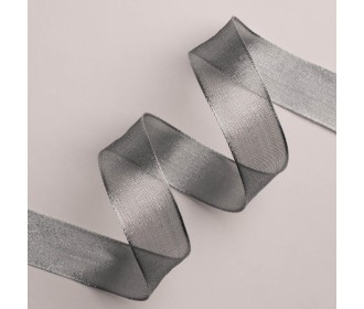 ΚΟΡΔΕΛΑ ΜΕΤΑΛΛΙΚΗ ΜΕ ΣΥΡΜΑ ΔΙΑΦΑΝΗ 22MMX10MET SILVER MET