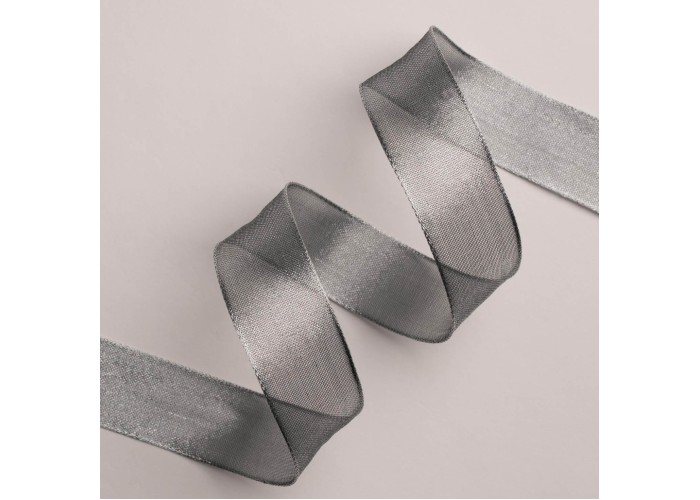 ΚΟΡΔΕΛΑ ΜΕΤΑΛΛΙΚΗ ΜΕ ΣΥΡΜΑ ΔΙΑΦΑΝΗ 22MMX10MET SILVER MET