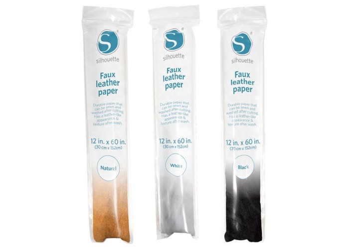 Faux Leather Paper Black Faux Leather Paper Black