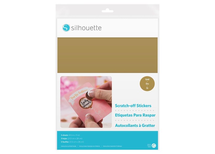 SCRATCH-OFF STICKER - GOLD 5/pk SCRATCH-OFF STICKER - GOLD 5/pk