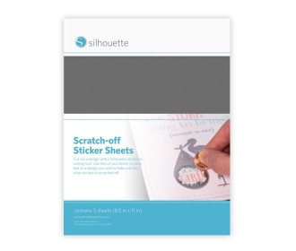 SCRATCH-OFF STICKER SHEETS,SILVER 5/PK SCRATCH-OFF STICKER SHEETS,SILVER 5/PK