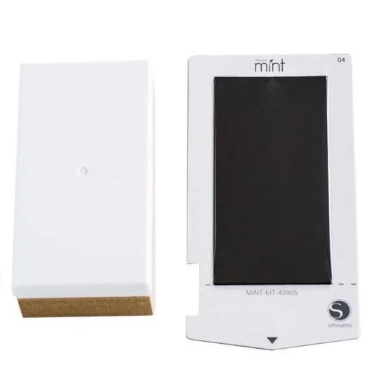 Σετ κατασκευής σφραγίδας για το Silhouette Mint - 45mm x 90mm (φύλλο και βάση)