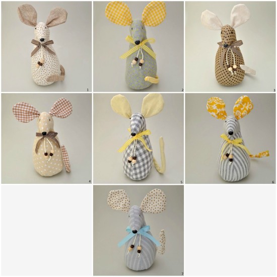 Ποντικός υφασμάτινος όρθιος 19cm x 9cm x 9cm Ποντικός υφασμάτινος όρθιος 19cm x 9cm x 9cm