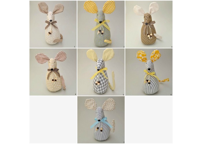 Ποντικός υφασμάτινος όρθιος 19cm x 9cm x 9cm