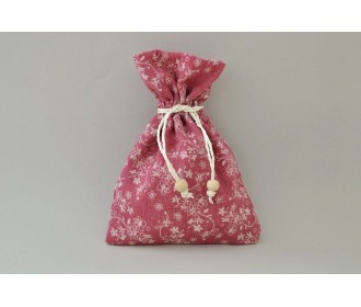 ΠΟΥΓΚΙΑ ΥΦΑΣΜA ΠΕΡΛΑ 17X12,5CM FLOWER BURGUNDY ΠΟΥΓΚΙΑ ΥΦΑΣΜA ΠΕΡΛΑ 17X12,5CM FLOWER BURGUNDY