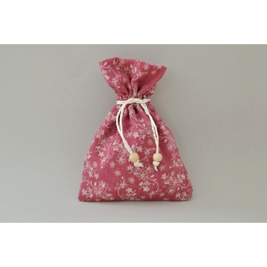 ΠΟΥΓΚΙΑ ΥΦΑΣΜA ΠΕΡΛΑ 17X12,5CM FLOWER BURGUNDY ΠΟΥΓΚΙΑ ΥΦΑΣΜA ΠΕΡΛΑ 17X12,5CM FLOWER BURGUNDY
