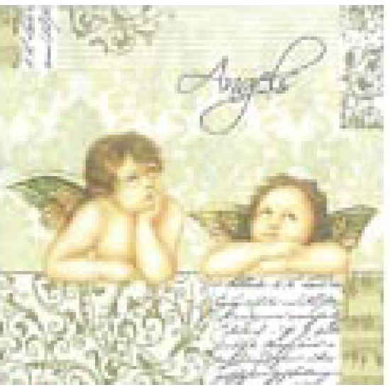 Χαρτοπετσέτα decoupage 33X33 angels Χαρτοπετσέτα decoupage 33X33 angels